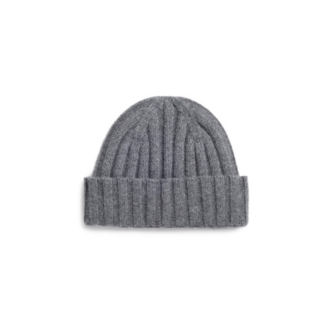 Grey cashmere beanie - Santoni - 2