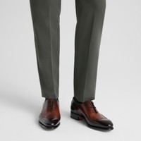 Men's dark brown leather Oxford shoe - Santoni - 2