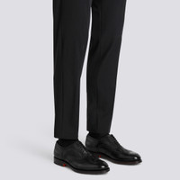 Schwarze Oxford für Herren aus Leder in Antik-Optik mit Brogue-Details - Santoni - 2