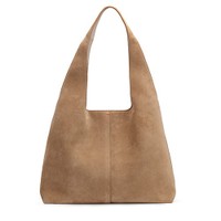 Beige suede shoulder bag - Santoni - 1