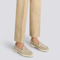 Women's pink suede loafer - Santoni - 2