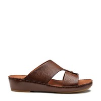 Men's brown leather sandal - Santoni - 1