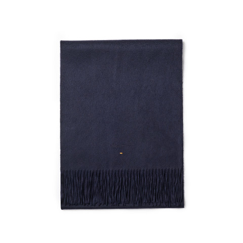 Blue cashmere scarf - Santoni - 1