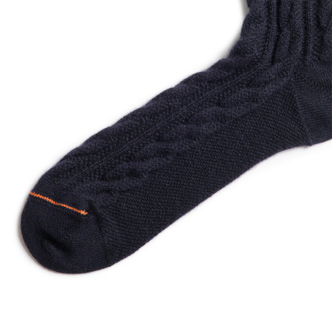 Blue cashmere crew socks - Santoni - 2