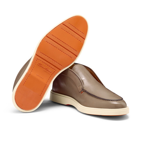 Stivaletto desert da uomo in pelle bottalata naturale - Santoni - 3