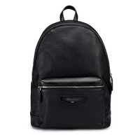 Black leather backpack - Santoni - 1