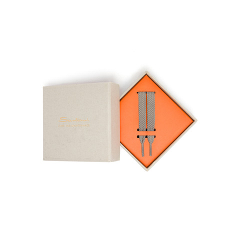 Gray nylon laces - 110 cm - Santoni - 1