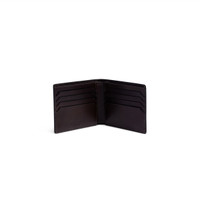 Dark brown leather wallet - Santoni - 2