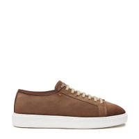 Men's brown suede sneaker - Santoni - 1
