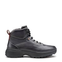 Men's grey leather Easy Bounce Mountain sneaker - Santoni - 1