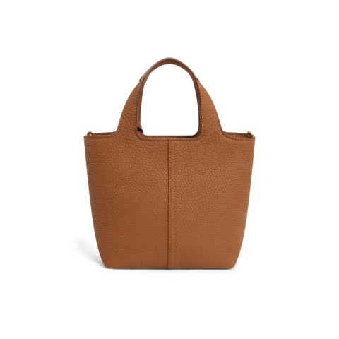 Light brown tumbled leather handbag - Santoni - 4