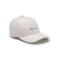 Men's beige fabric baseball cap - Santoni - 2
