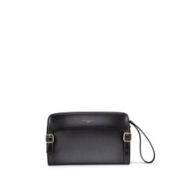 Sac &agrave; bandouli&egrave;re en cuir gris - Santoni - 1