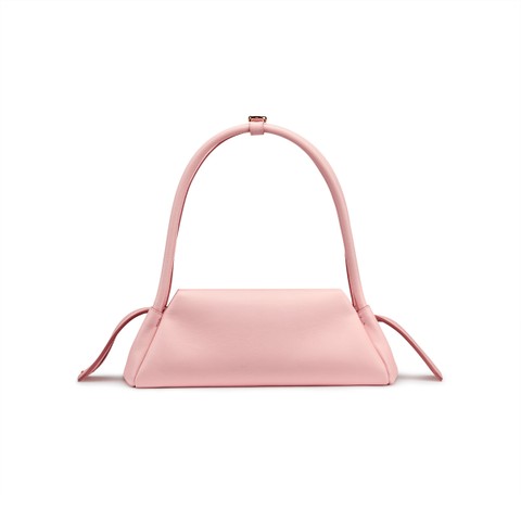 Pink leather shoulder bag - Santoni - 5