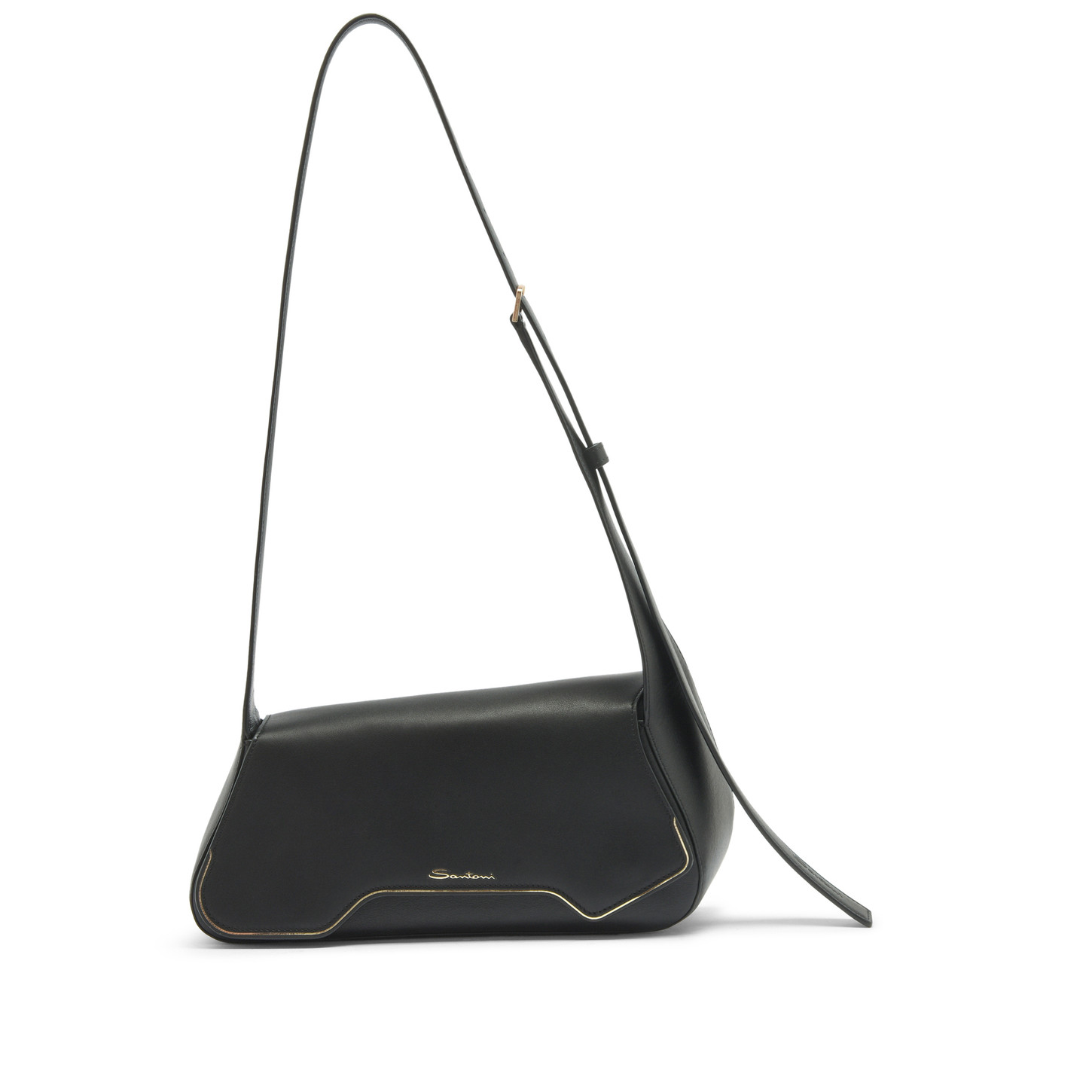 Santoni Borsa ThePluto in pelle nera