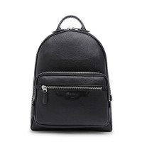 Black tumbled leather backpack - Santoni - 1