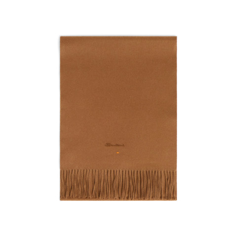 Light brown cashmere scarf - Santoni - 1