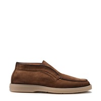 Men's brown suede desert boot - Santoni - 1