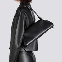 Black leather shoulder bag - Santoni - 2