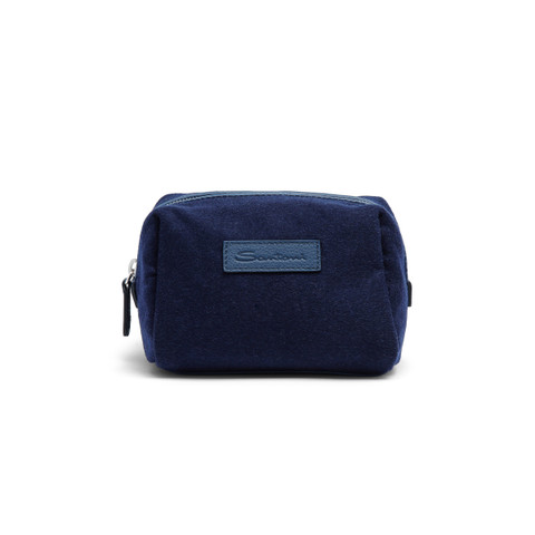 Cream, cloth and brush kit with wool pouch - Santoni - 1