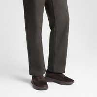 Men's dark brown suede Easy Bounce sneaker - Santoni - 2