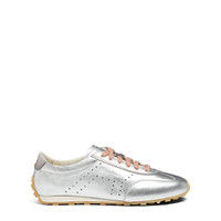 レディース ラミネートレザー スニーカー シルバー - Santoni - 1