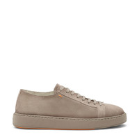 Men's grey suede sneaker - Santoni - 1