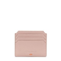 Pink tumbled leather credit card holder - Santoni - 1