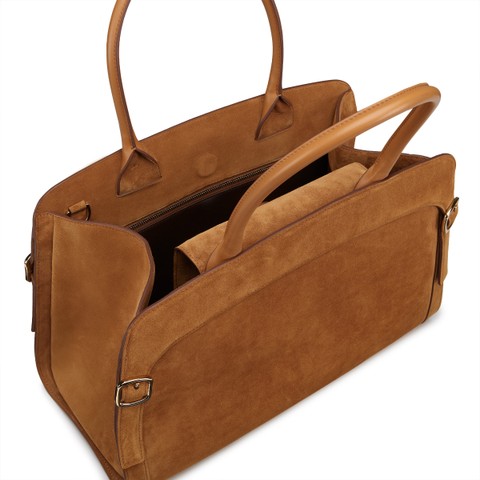 Beige suede handbag - Santoni - 6