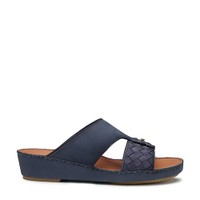 Men's blue suede sandal - Santoni - 1