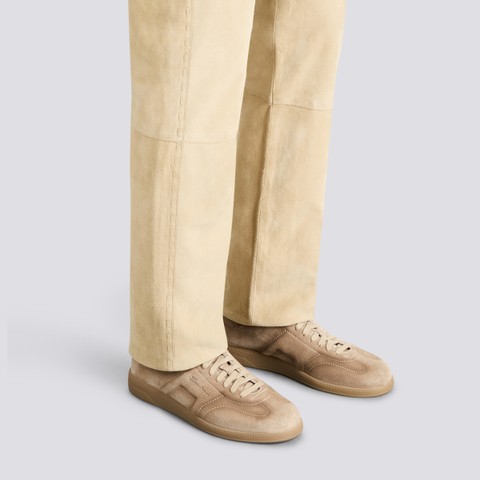 Men's beige suede DBS Oly sneaker - Santoni - 2