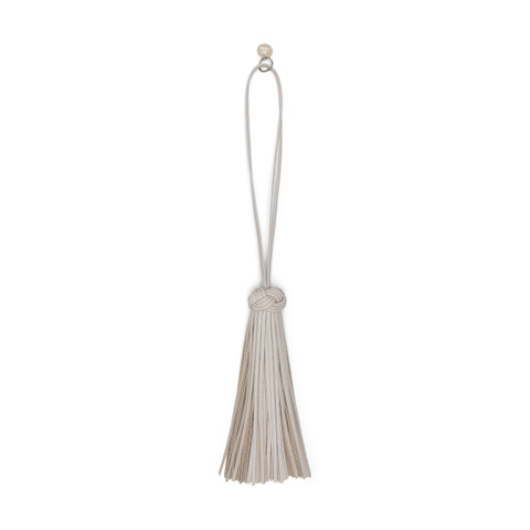 Beige leather tassel charm - Santoni - 1