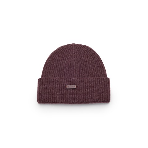 Berretto in cashmere bordeaux - Santoni - 1