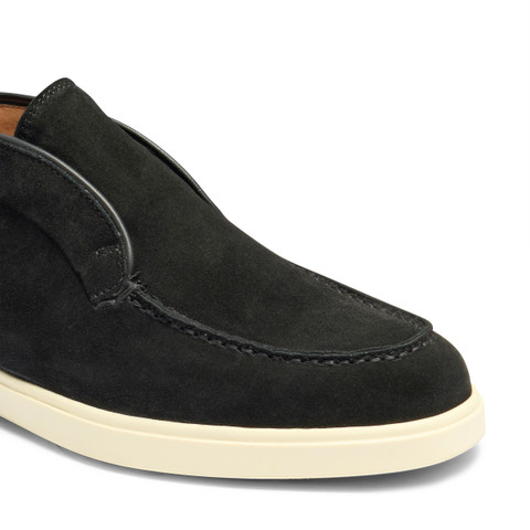 Women&rsquo;s black suede desert boot - Santoni - 5