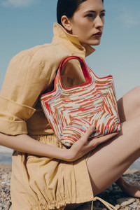 Multicolor leather handbag - Santoni - editorial