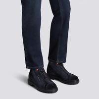 Men's blue suede hiking boot - Santoni - 2