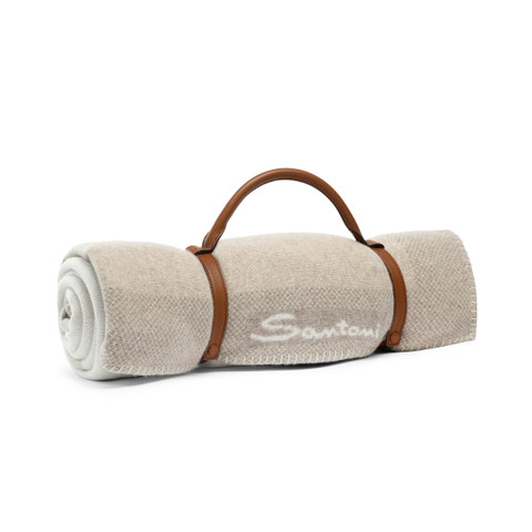 Leather blanket strap - Santoni - 3