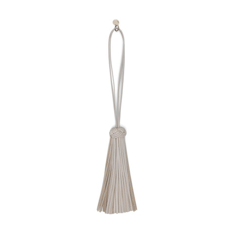 Beige leather tassel charm - Santoni - 3
