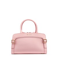 Sac &agrave; main en cuir rose - Santoni - 1