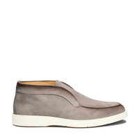 Men’s taupe suede desert boot - Santoni - 1
