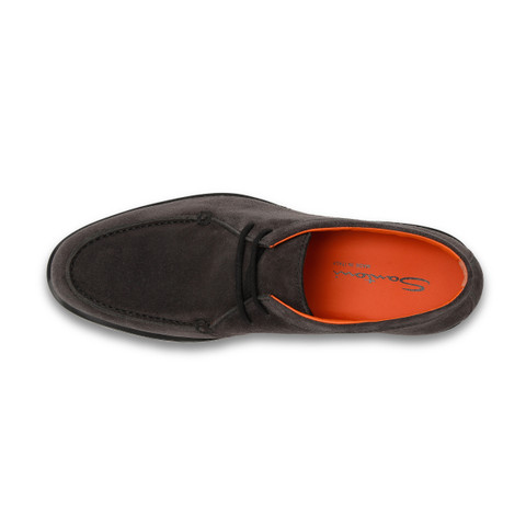 Men&rsquo;s grey suede desert boot - Santoni - 5