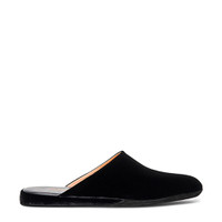 Men's black velvet slipper - Santoni - 1