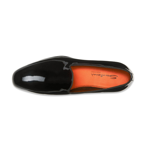 Mocasines de hombre en charol negro - Santoni - 5