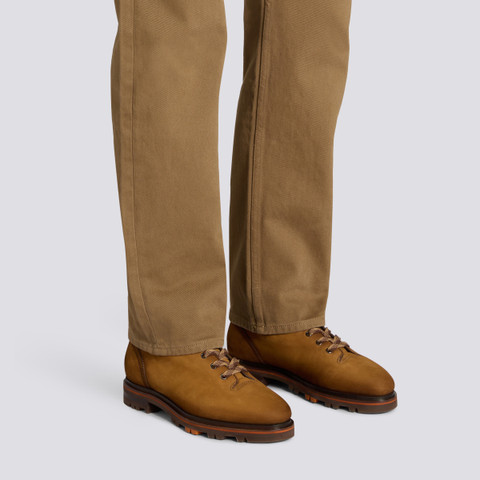 Men's light brown nubuck hiking boot - Santoni - 2