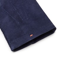 Blue suede gloves - Santoni - 2