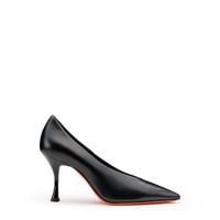 D&eacute;collet&eacute;s tacco alto da donna in pelle nera - Santoni - 1