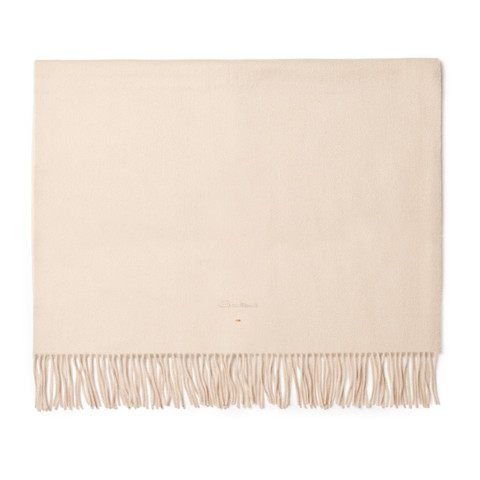 Ecru cashmere scarf - Santoni - 1