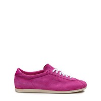 Women's pink suede sneaker - Santoni - 1