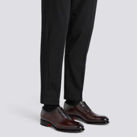 Men's polished brown leather Oxford shoe - Santoni - 2