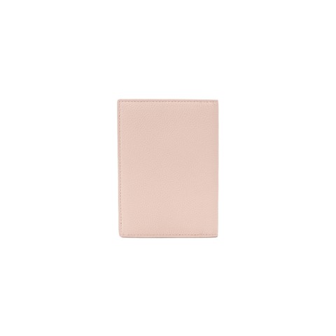 Pink tumbled leather passport case - Santoni - 4